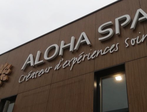 Aloha SPA Enseign lettre alu rétro éclairé – ZAC AUGNY